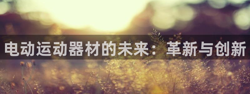 注册意昂4：电动运动器材的未来：革新与创新